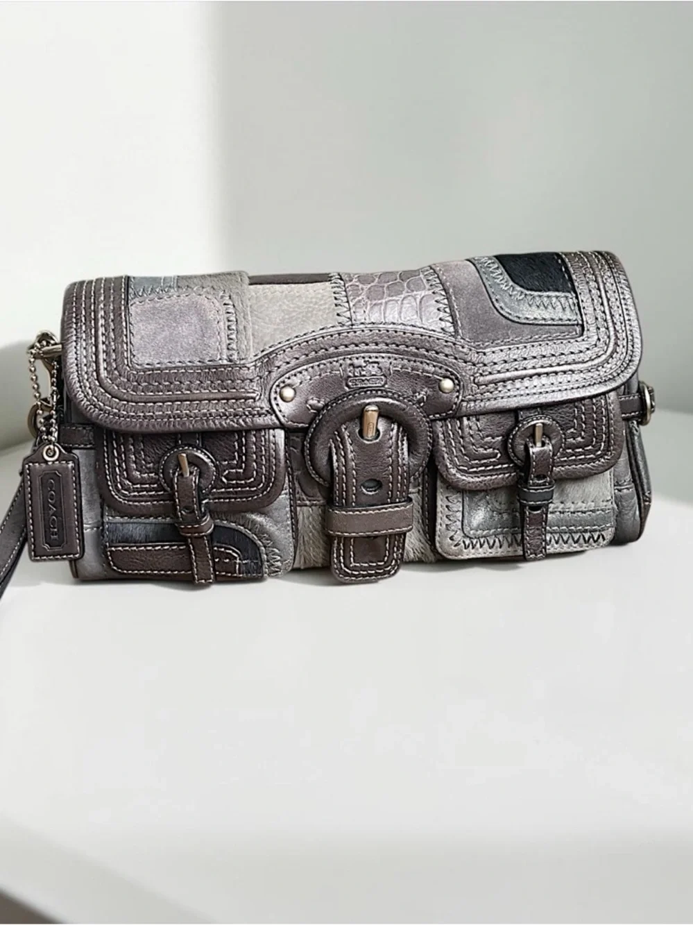 Coach Legacy Limited Edition Garcia Pieced Leather XL Clutch - Picture 16 of 16